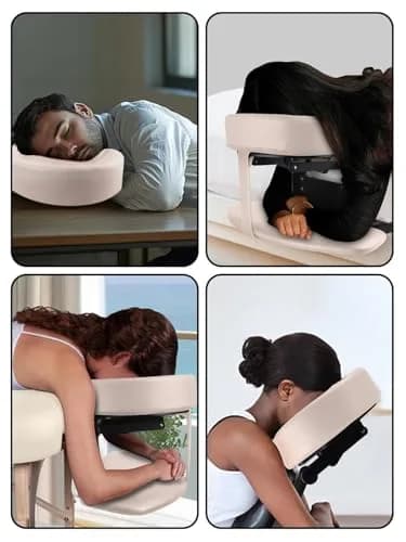 EBANKU Mattress Top Massage Kit, Cream | Adjustable Face Cradle & Armrest for Professional & Home Use thumbnail 7