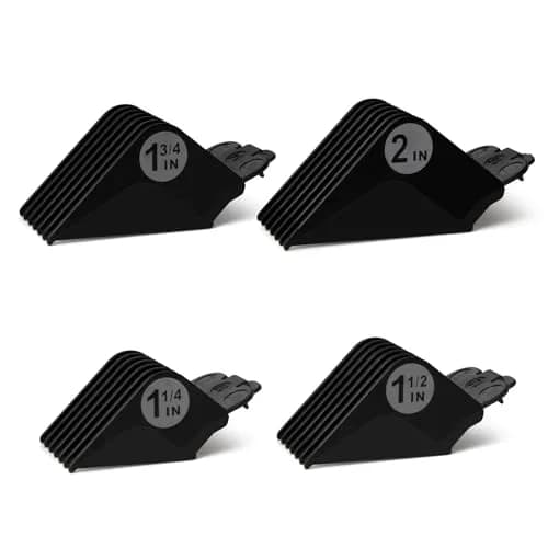 LAVEST Black Clipper Guards Set | 1.25" to 2" Cutting Lengths | 4 Piece Set thumbnail 1