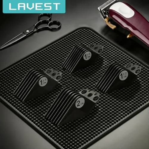 LAVEST Black Clipper Guards Set | 1.25" to 2" Cutting Lengths | 4 Piece Set thumbnail 8