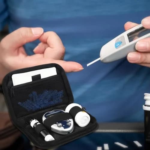 GENCAM Diabetes Travel Case for One Touch Ultra 2/Accu Chek | Compact Blood Glucose Monitor Organizer thumbnail 5