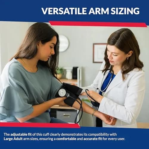 Dixie EMS Deluxe Aneroid Sphygmomanometer Blood Pressure Monitor Set 2-Pack Black | Accurate Readings for Home & Professional Use thumbnail 5