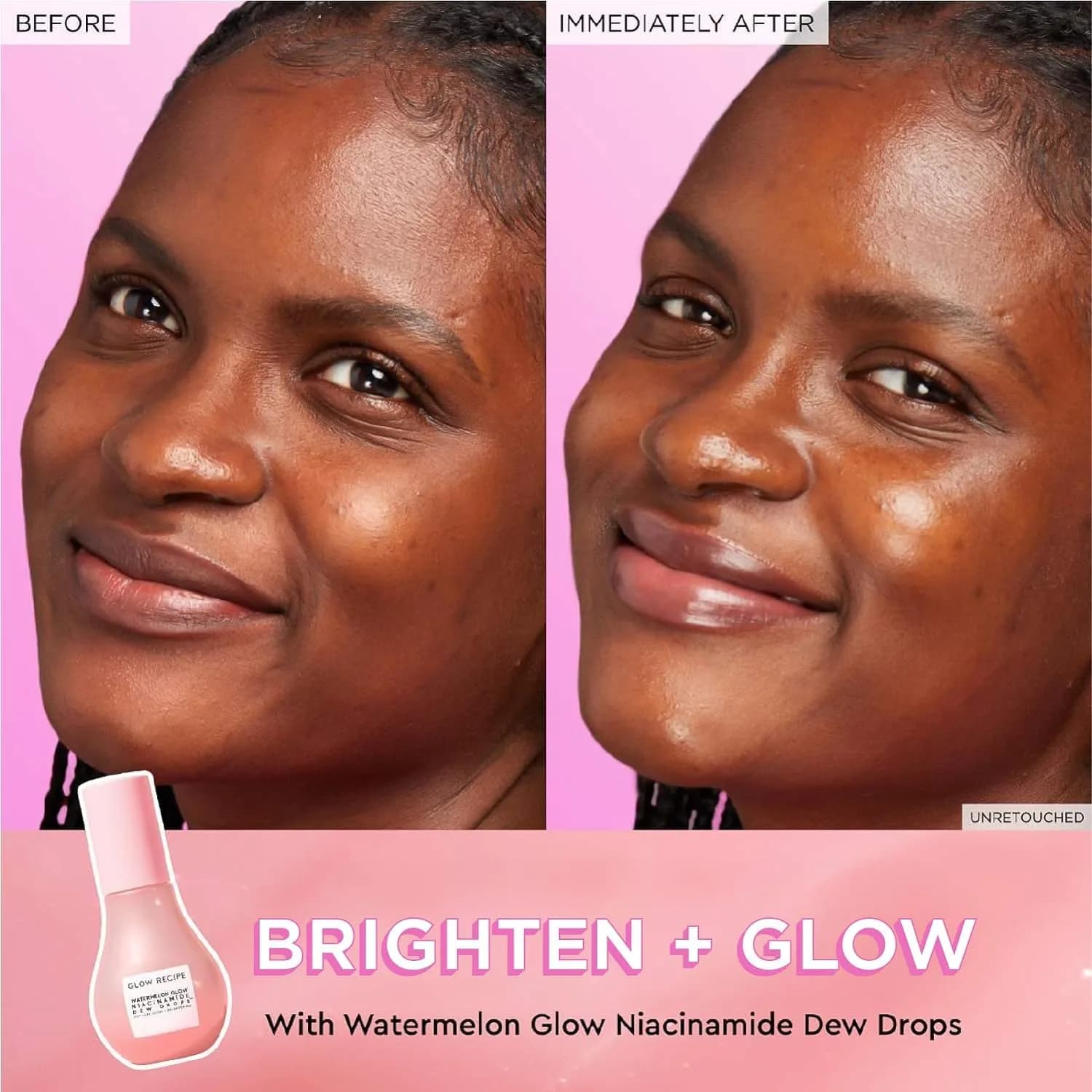 Glow Recipe Watermelon Glow Niacinamide Dew Drops & PHA+BHA Toner Duo | 2 Count (Pack of 1) - view 6