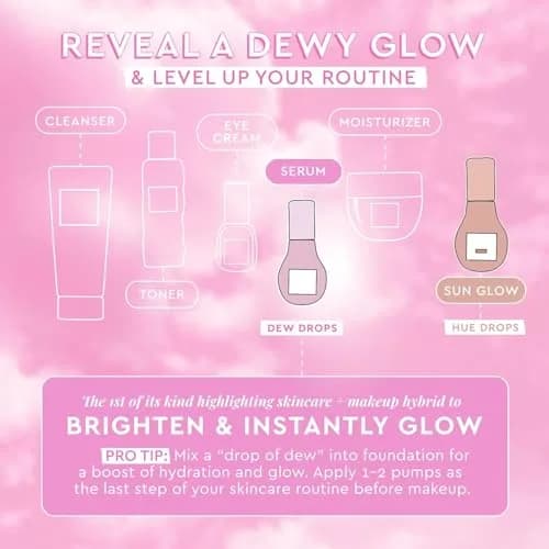 Glow Recipe Watermelon Glow Niacinamide Dew Drops & PHA+BHA Toner Duo | 2 Count (Pack of 1) thumbnail 7