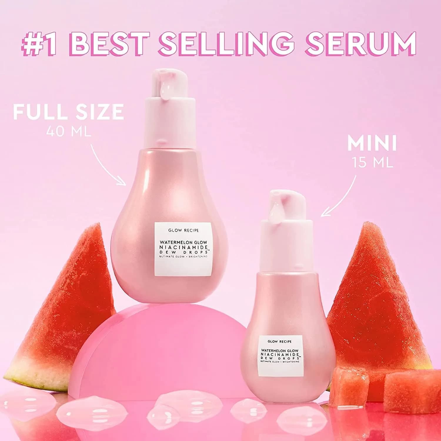 Glow Recipe Watermelon Glow Niacinamide Dew Drops & PHA+BHA Toner Duo | 2 Count (Pack of 1) - view 9