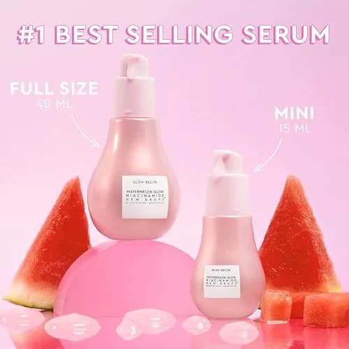Glow Recipe Watermelon Glow Niacinamide Dew Drops & PHA+BHA Toner Duo | 2 Count (Pack of 1) thumbnail 9
