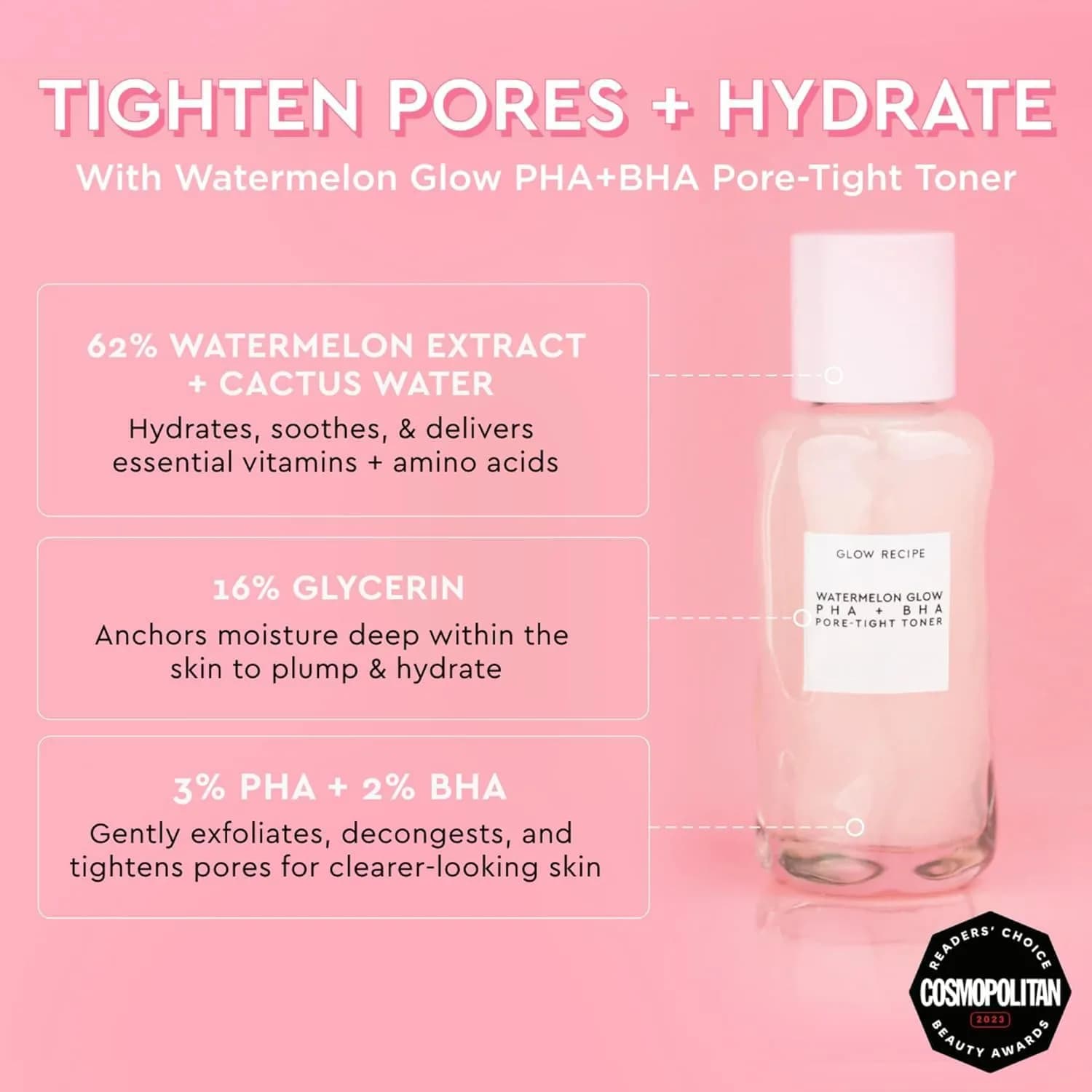 Glow Recipe Watermelon Glow Niacinamide Dew Drops & PHA+BHA Toner Duo | 2 Count (Pack of 1) - view 2