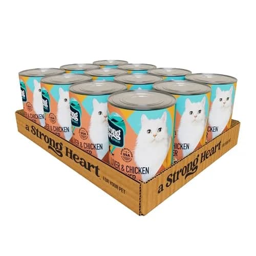Strongheart Adult Cat Pate Liver & Chicken Dinner 13.2oz | Complete & Balanced Nutrition thumbnail 1
