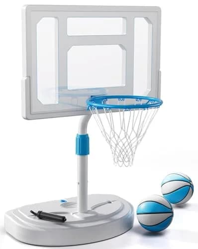 Mayfire Swimming Pool Basketball Hoop 32in | Adjustable Poolside Goal for All Ages thumbnail 1