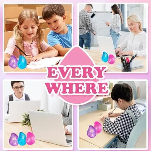 JIACAI Water Drop Stress Balls 8.5cm (3.35in) | Sensory Fidget Toy for Anxiety Relief thumbnail 8