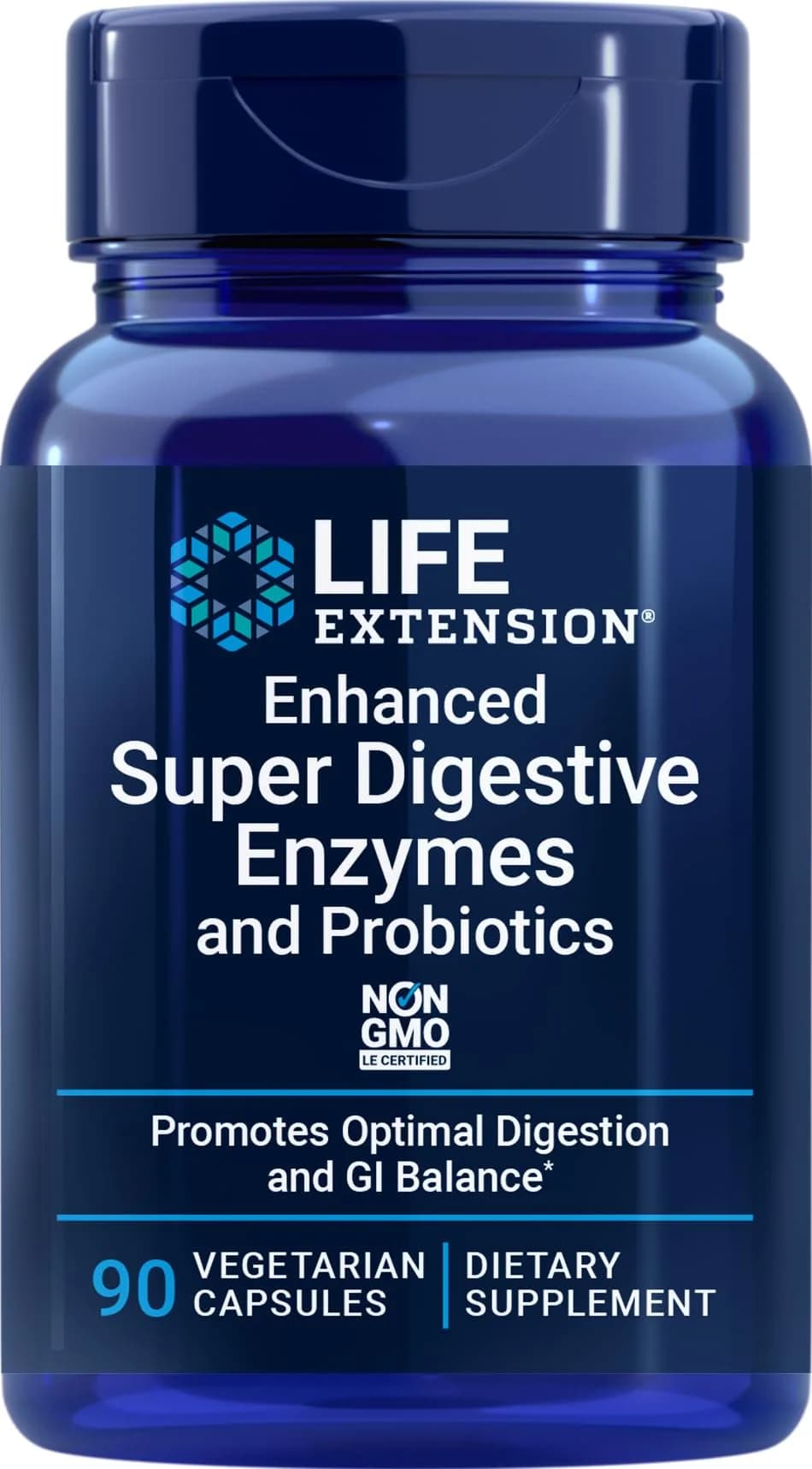 Life Extension Enhanced Super Digestive Enzymes and Probiotics, 90 Vegetarian Capsules | Supports Digestion of Plant-Based Foods — Capsule