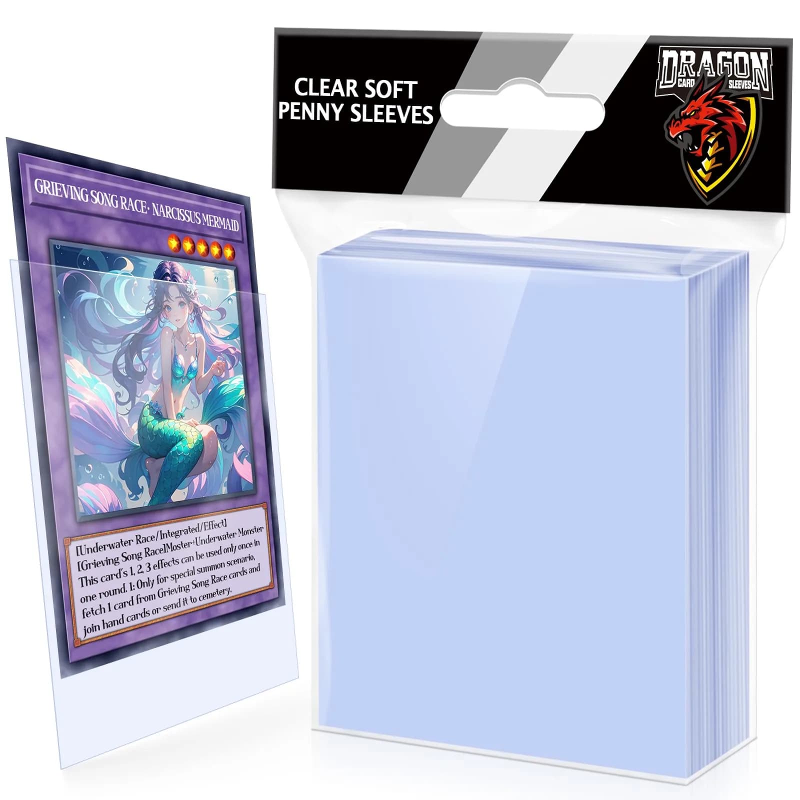 Kitoyz 100ct Card Sleeves & Top Loaders | Classic Clear Polypropylene (PP) | 66 x 91 mm (2.5 x 3.5 inches) — 100P