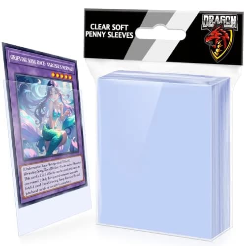 Kitoyz 100ct Card Sleeves & Top Loaders | Classic Clear Polypropylene (PP) | 66 x 91 mm (2.5 x 3.5 inches) thumbnail 1