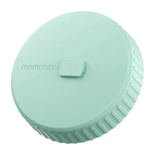 Momcozy Glass Breast Milk Pitcher 946ml (32oz) | Heat-Resistant, Leak-Proof, BPA-Free — Green / Flat Lid