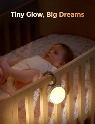 Momcozy Portable Sound Machine with Night Light | 20 Soothing Sounds for Baby Sleep thumbnail 4