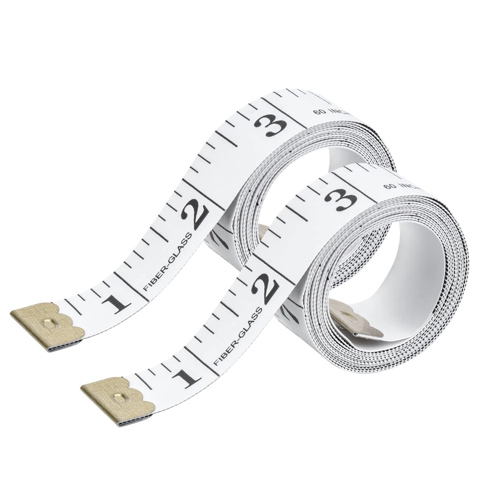 DSOMHZ Soft Tape Measure Body Measuring Tape 150cm (60 Inch) | Flexible Fibre Glass Tape for Sewing & Tailoring