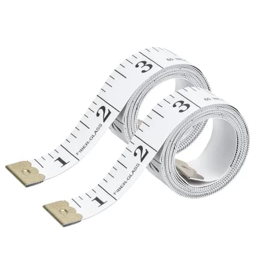 DSOMHZ Soft Tape Measure Body Measuring Tape 150cm (60 Inch) | Flexible Fibre Glass Tape for Sewing & Tailoring thumbnail 1