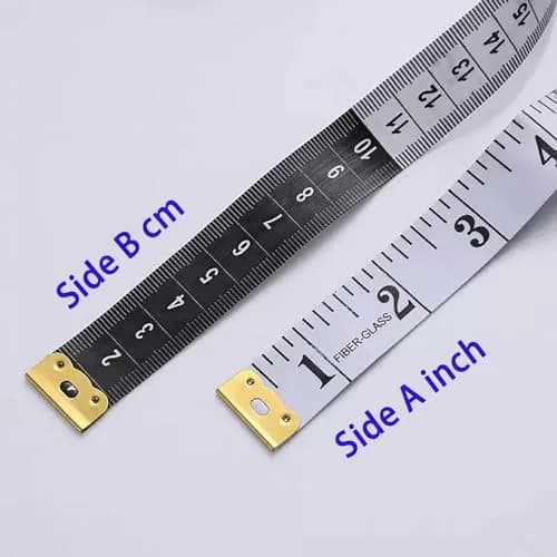 DSOMHZ Soft Tape Measure Body Measuring Tape 150cm (60 Inch) | Flexible Fibre Glass Tape for Sewing & Tailoring thumbnail 3