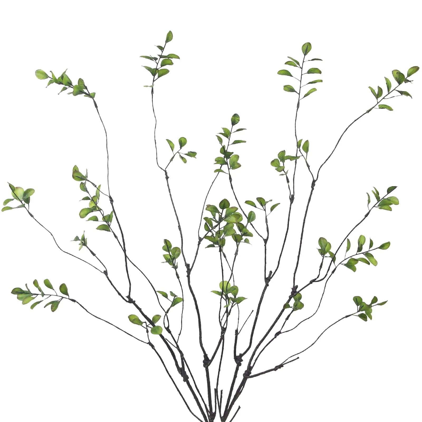 ACRYCS 6Pcs Artificial Greenery Branches 105 cm (41.34 Inches) | Realistic Flexible Ficus Twig Stems for Tall Floor Vase Filler — Green