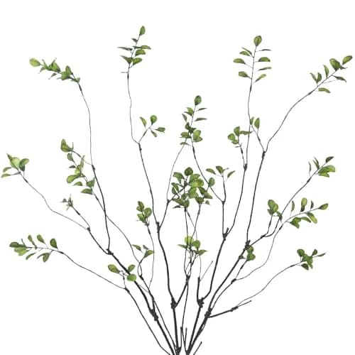 ACRYCS Green Faux Branches 90cm (35.4in) | 4 Pcs Artificial Greenery Stems for Vase Filler thumbnail 1