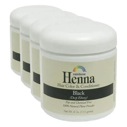 Rainbow Research Henna Hair Color and Conditioner, Persian Black Deep Ebony, 1814 g (16 Ounce) | 100% Botanical Hair Color thumbnail 1