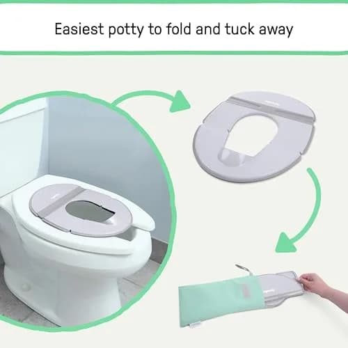 Ingenuity Foldaway Travel Potty Seat with Storage Bag | Portable Toddler Potty for Travel thumbnail 4