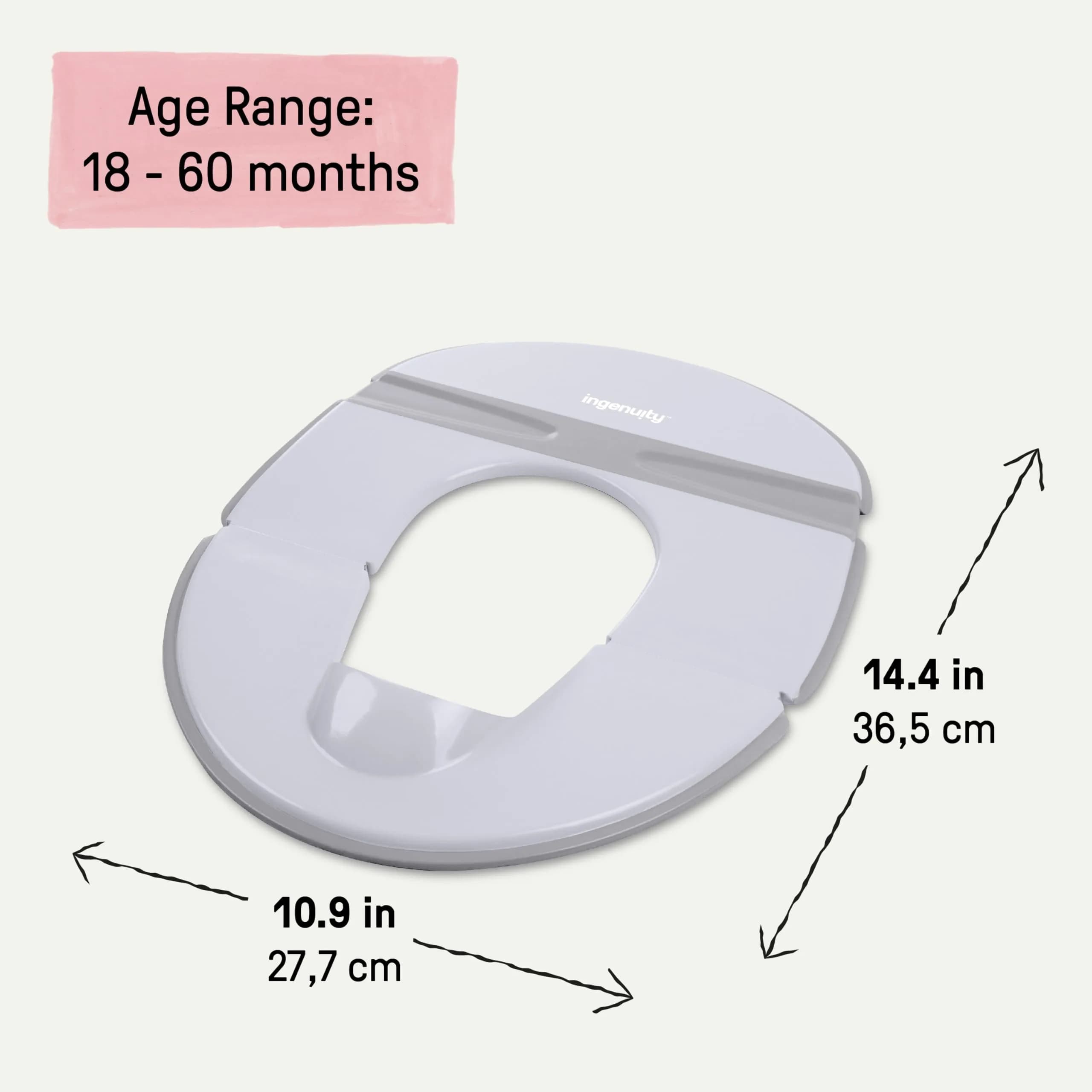 Ingenuity Foldaway Travel Potty Seat with Storage Bag | Portable Toddler Potty for Travel - view 7