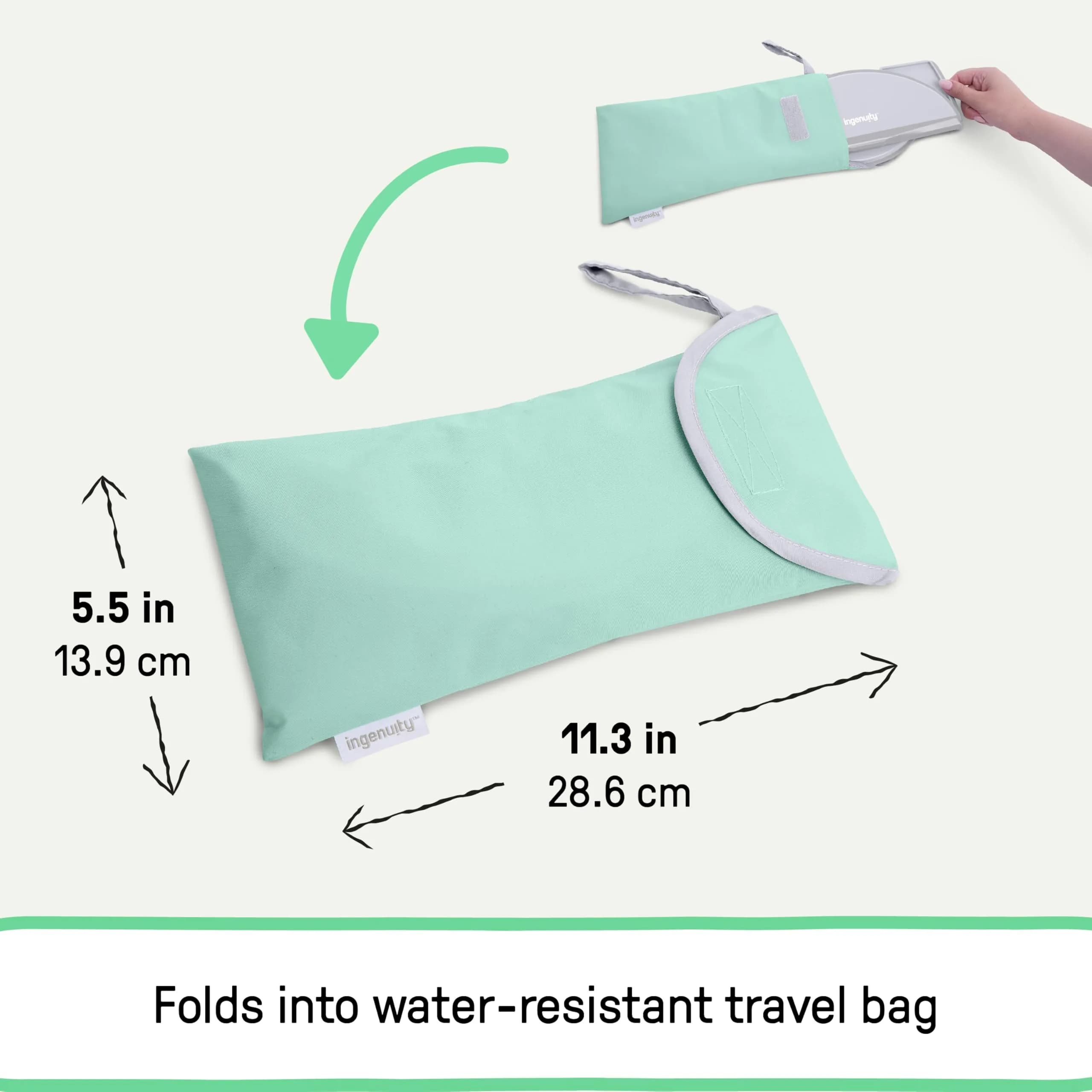 Ingenuity Foldaway Travel Potty Seat with Storage Bag | Portable Toddler Potty for Travel - view 3