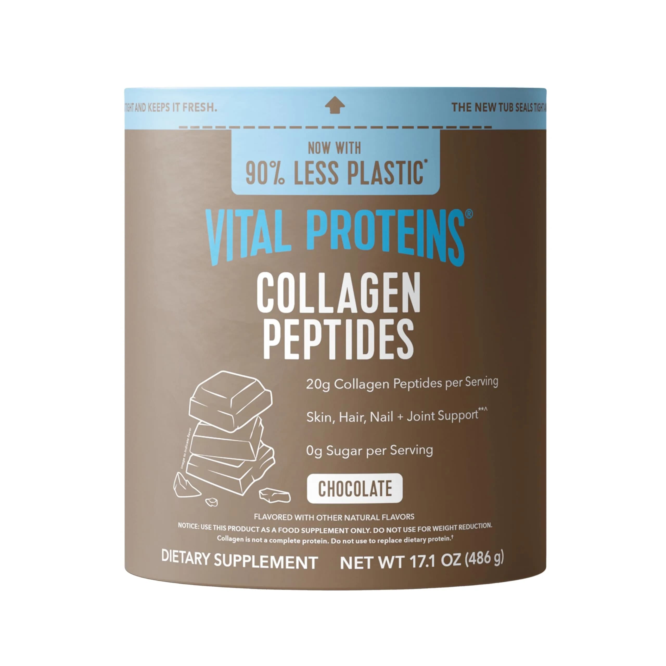 Vital Proteins Grass Fed Collagen Powder Supplement Unflavored | Hydrolyzed Collagen for Skin, Hair, Nail & Joint Health - main product image