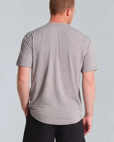 MUNICIPAL Men's Municipal Sport Utility Short Sleeve T-Shirt Athletic Gray X-Large | Moisture Wicking & Odor Control thumbnail 2