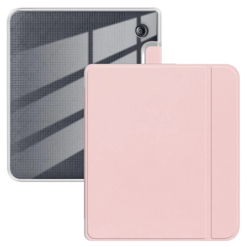 YoungMe Clear Case for Kobo Libra Colour 2024 Released 7" | Auto Sleep Wake TPU Cover — Pink