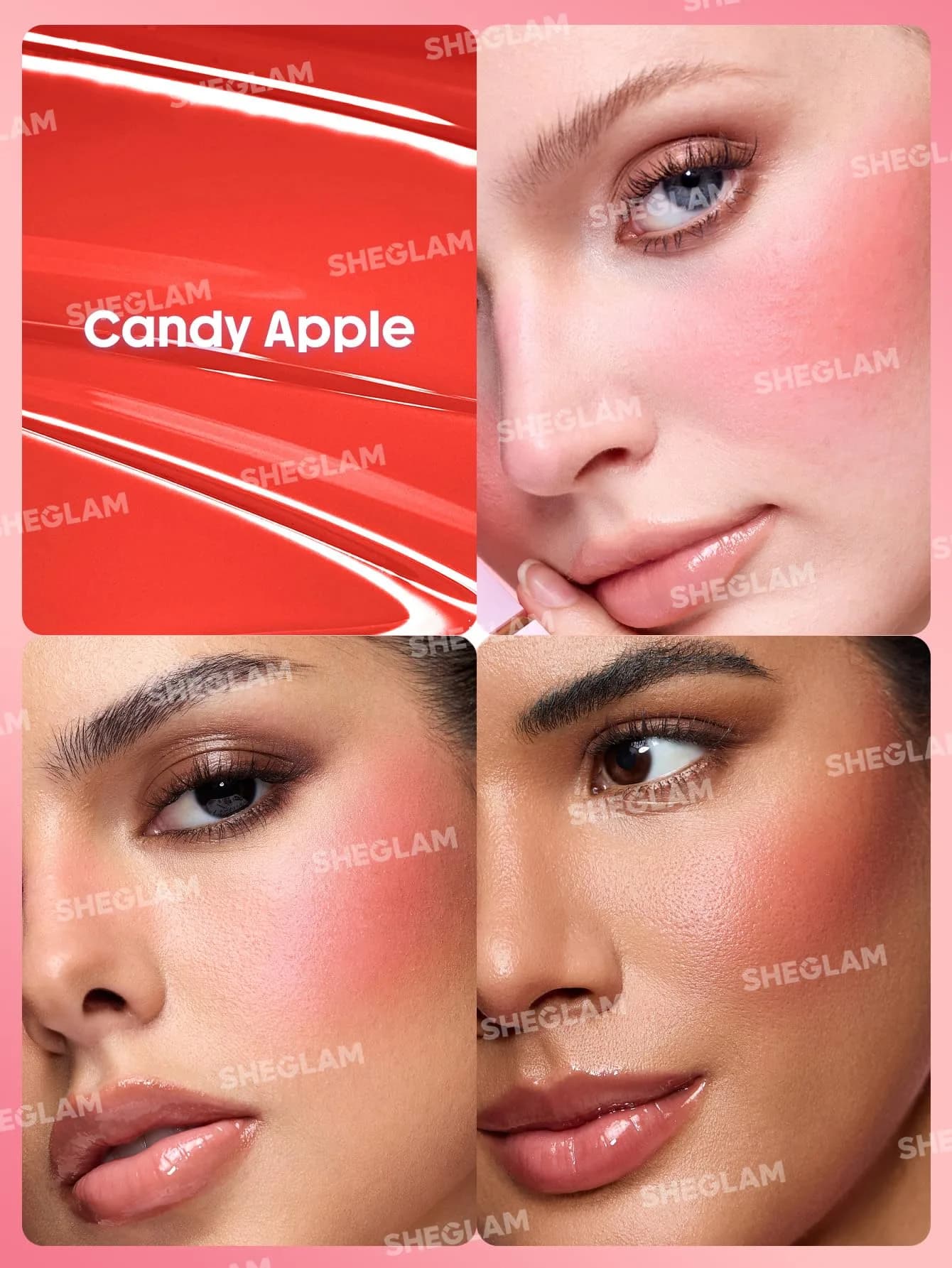 SHEGLAM Color Bloom Liquid Blush - Candy Apple Matte Finish | Hydrating Gel-Cream 5.2ml - view 3