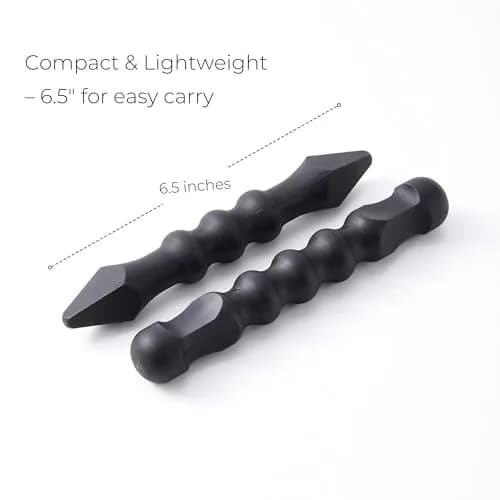 Xylarnoveth 2-Pack Yawara Stick – Koga SD1 Palm Stick Set, 6.5 Inch | Durable Polymer, Compact & Ergonomic thumbnail 2