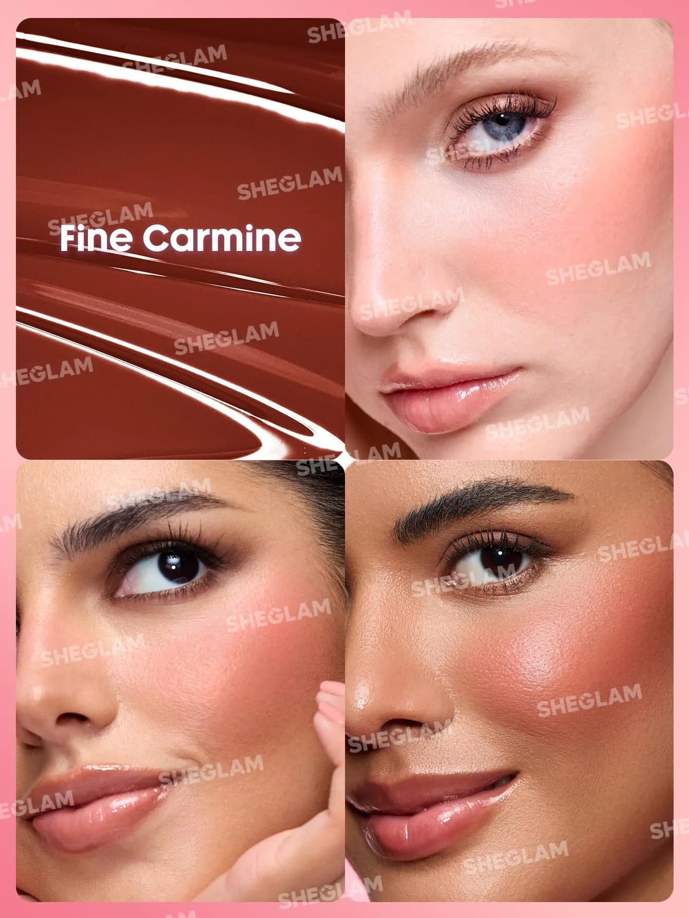 SHEGLAM Color Bloom Liquid Blush - Fine Carmine | Matte Finish, Hydrating Gel-Cream - view 3