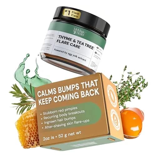 MyMagicHealer Thyme & Tea Tree Flare Care Salve 59ml (2 oz) | For Breakout-Prone Skin, Ingrown Hair, Razor Bumps thumbnail 1