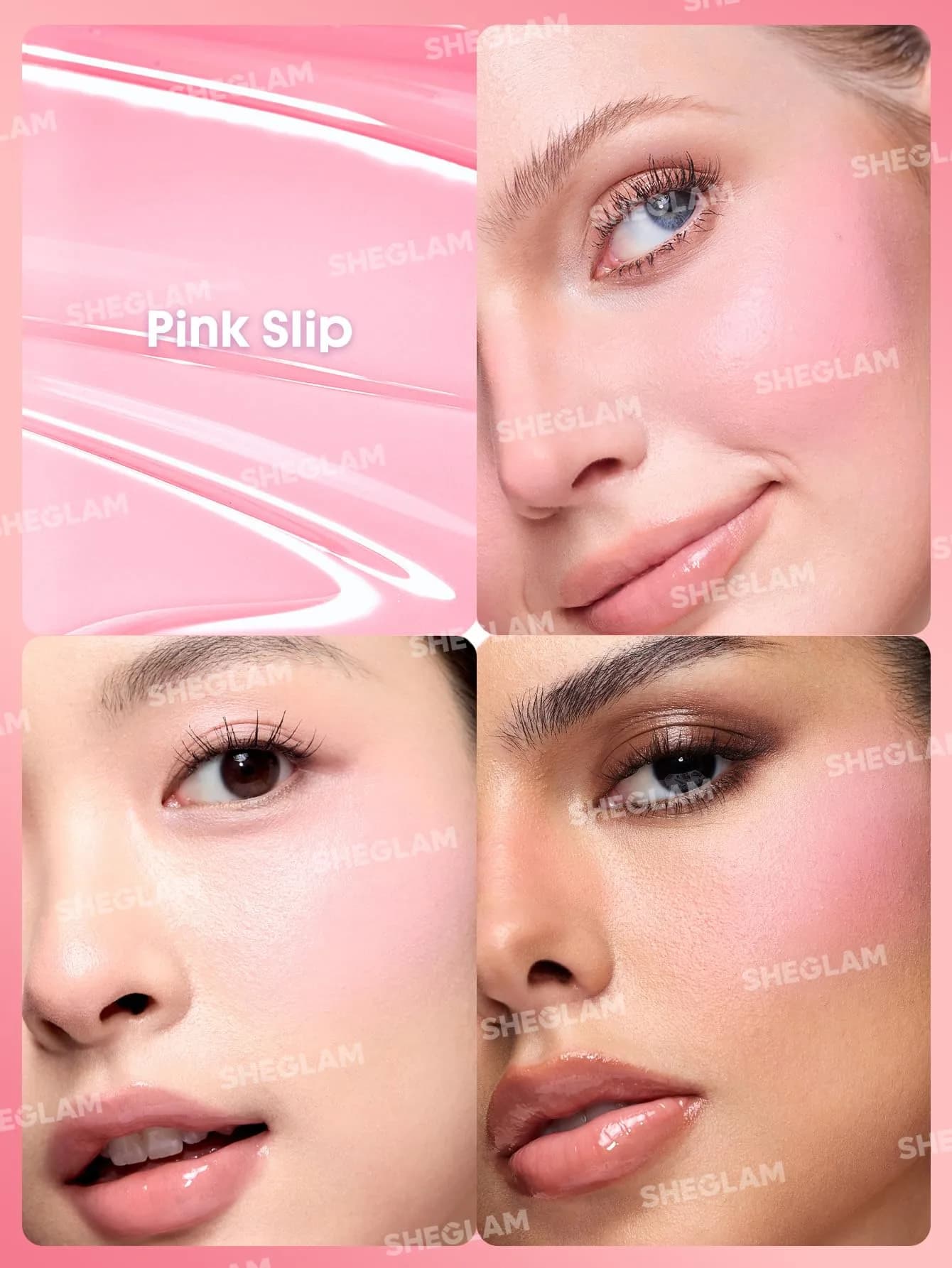 SHEGLAM Color Bloom Liquid Blush - 007 Pink Slip | Matte Finish, Hydrating Gel-Cream - view 4