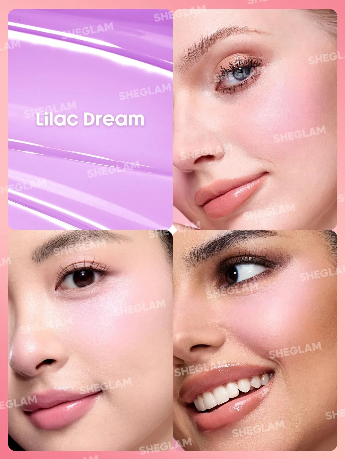 SHEGLAM Color Bloom Liquid Blush - Lilac Dream | Matte Finish, Hydrating Gel-Cream - view 4
