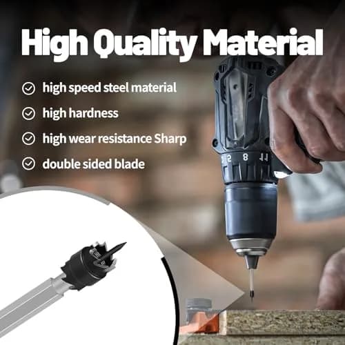 NAKAO 16 Pcs Spot Weld Cutter Set 3/8" (9.5mm) Double Sided HSS Metalworking Drill Bits | Precision Hole Cutter for Sheet Metal thumbnail 2