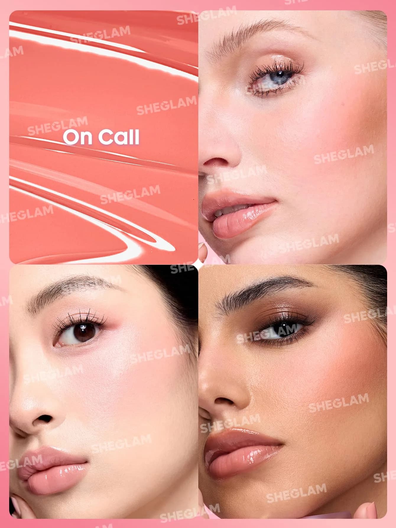 SHEGLAM Color Bloom Liquid Blush - On Call | Matte Finish, Hydrating Gel-Cream Makeup for Cheeks (5.2ml) - view 3