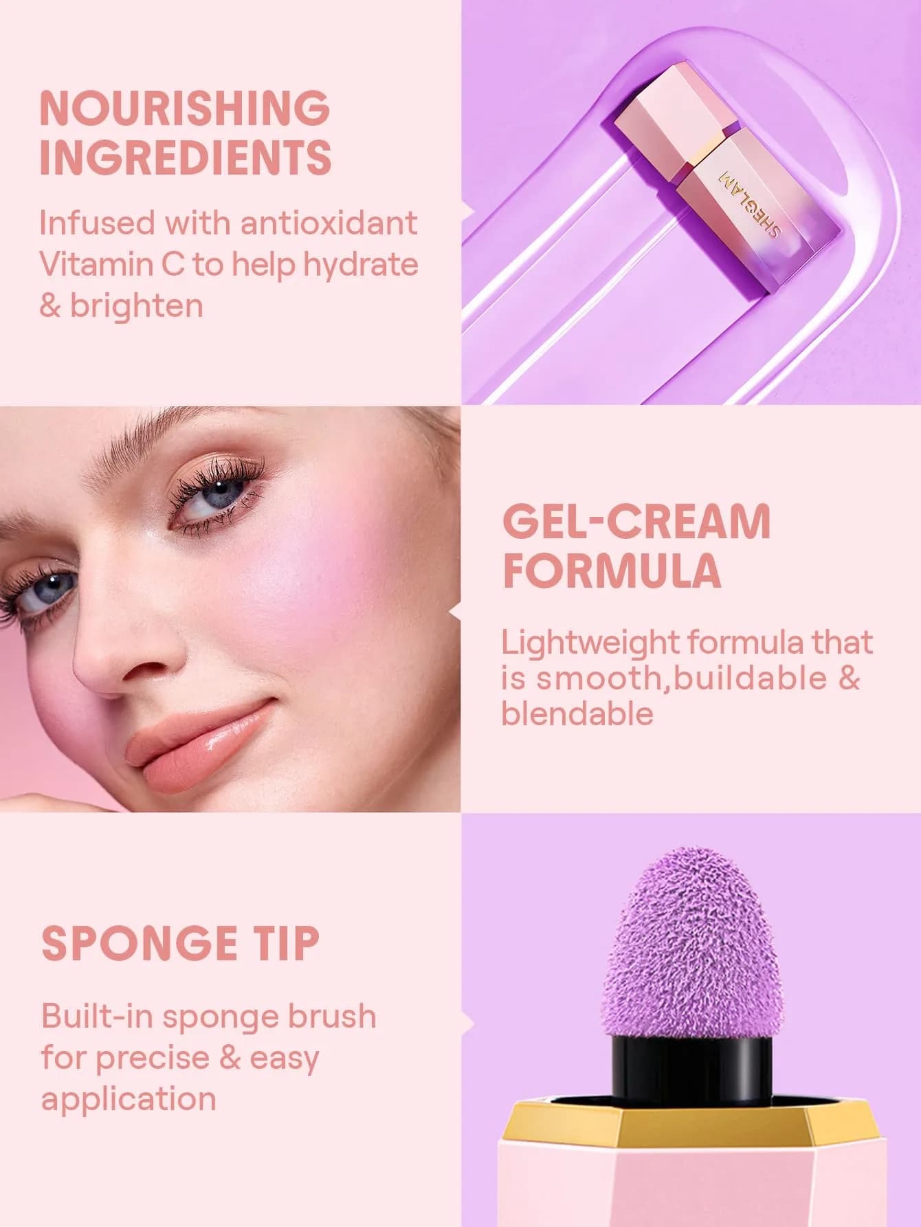 SHEGLAM Color Bloom Liquid Blush - On Call | Matte Finish, Hydrating Gel-Cream Makeup for Cheeks (5.2ml) - view 4