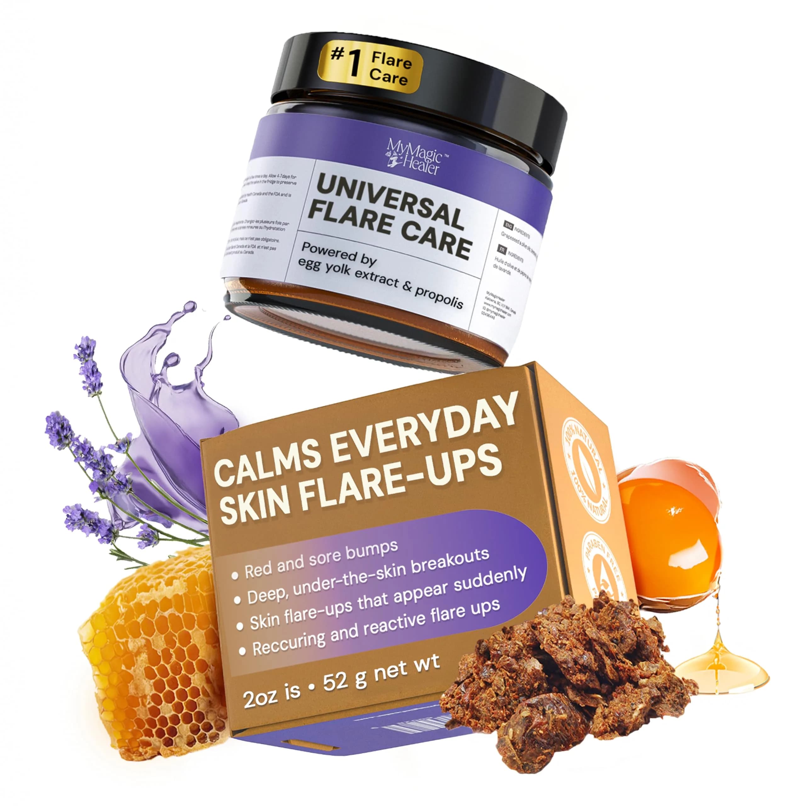 MyMagicHealer Universal Flare Care Drawing Salve 118 ml (4 oz) | For Skin Flare-Ups, Boils, Cysts & Irritated Skin — 2 Ounce