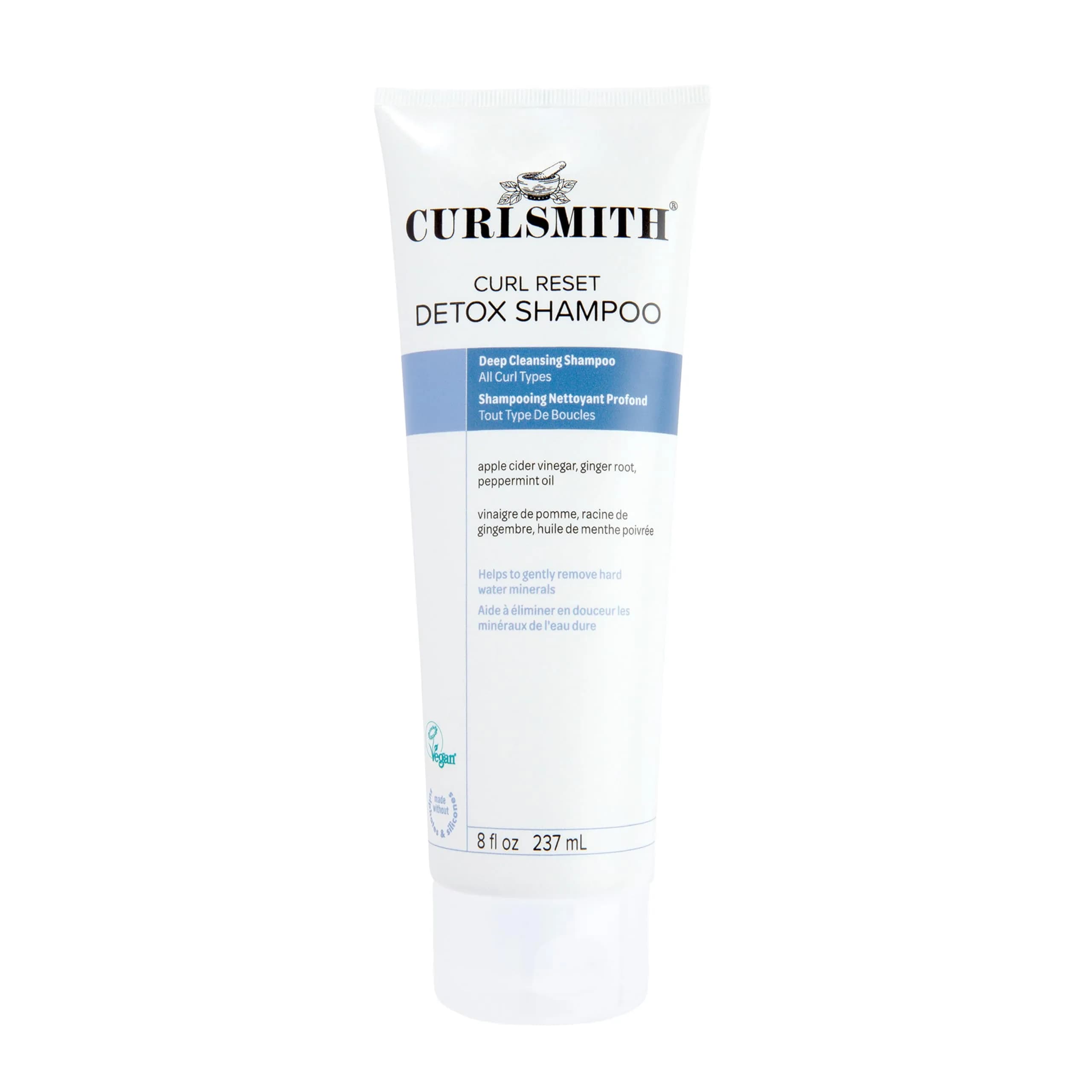 CURLSMITH Curl Reset Detox Shampoo 8 oz | Gentle Clarifier for All Curl Types