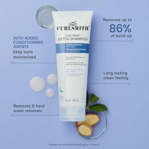 CURLSMITH Curl Reset Detox Shampoo 8 oz | Gentle Clarifier for All Curl Types thumbnail 2