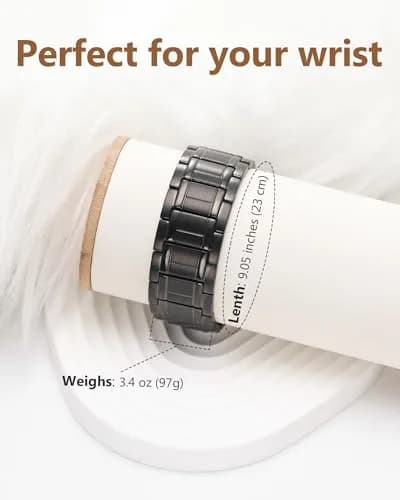 Feraco Pure Copper Magnetic Bracelet for Men | 23 cm (9.05 inches) thumbnail 7