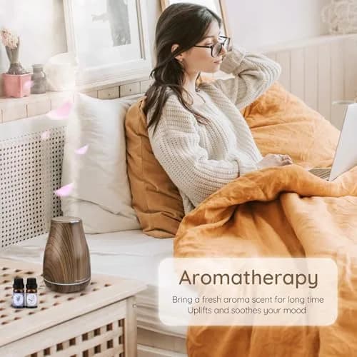 Homeweeks Essential Oil Diffuser 100ml (3.4 Fl Oz) | Ultrasonic Cool Mist for Home & Office thumbnail 3