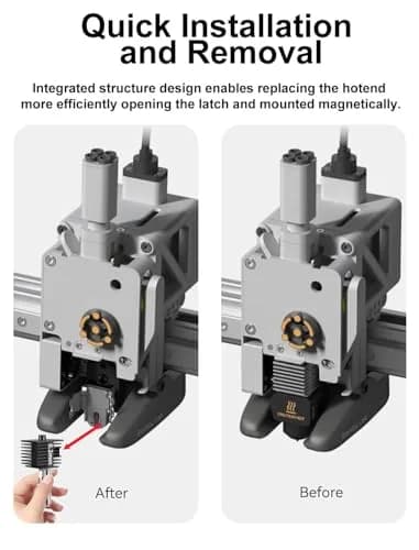 Mviioe 0.2mm A1 A1 Mini A2L Hotend Kit with Silicone Sock | Compatible with Bambu Lab Series thumbnail 3
