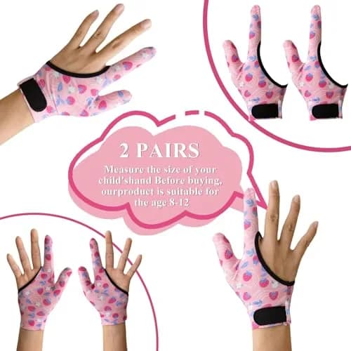Yxmeiguo Kids Thumb Sucking Guard Gloves 2 Pairs | Anti Nail Biting Finger Protector for Ages 5-12 thumbnail 2