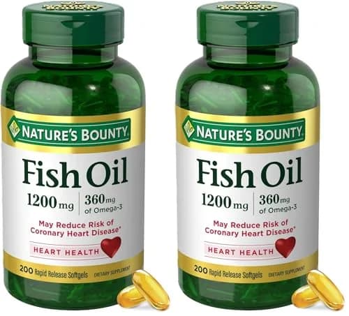 Nature's Bounty Fish Oil Omega 3 Supplements 1200 Mg 400 Count (Pack of 2) | Supports Heart Health with EPA & DHA thumbnail 1