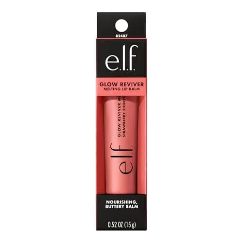 e.l.f. Glow Reviver Melting Lip Balm, Tinted, Strawberry Shortcake 7.4g (0.26 Oz) | Hydrating & Glossy with Hyaluronic Acid & Butters thumbnail 9