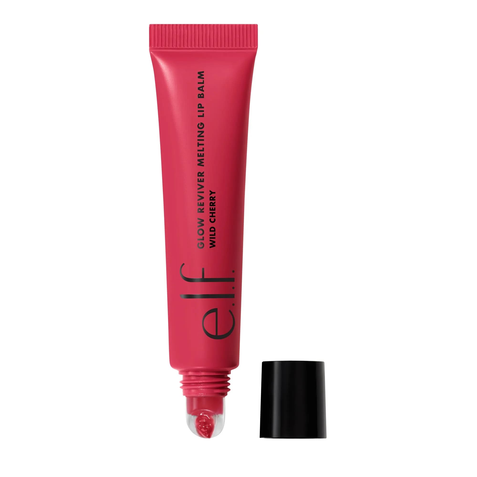e.l.f. Glow Reviver Melting Lip Balm Wild Cherry Tinted 0.52oz (14.7g) | Hydrating Tinted Balm with Hyaluronic Acid & Butters — Wild Cherry