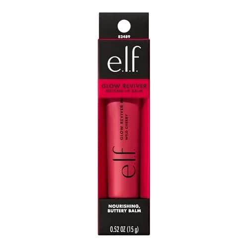 e.l.f. Glow Reviver Melting Lip Balm Wild Cherry Tinted 0.52oz (14.7g) | Hydrating Tinted Balm with Hyaluronic Acid & Butters thumbnail 9